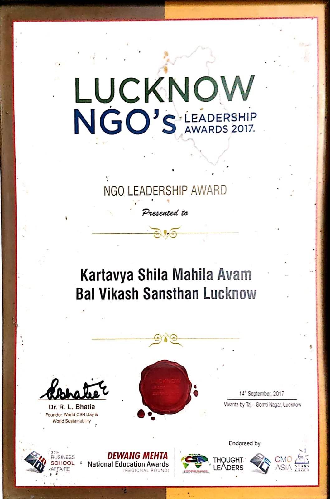 NGO Leadership Award 2